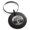Black, variant on Stainless Steel Tree of Life Engraved Small Medallion Circle Charm Keychain Keyring