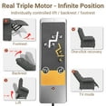 thumbnail image 5 of 3 Motor Power Lift Recliner Chair, HSUNNS Zero Gravity Recliners with Side Pocket for Elderly, Electric Sofa with Remote Control for Living Room Home Theater, Ergonomic Lounge Recliner Chair, Gray, 5 of 15