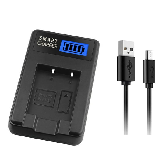 WINDLAND EN-EL19 Camera Battery Charger USB LCD Display for S2800 S3100 S3200