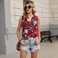 thumbnail image 5 of Loose Tank Tops for Women Sleeveless Button Up V Neck Vest Top Cotton Linen Blouses Basic Shirt Summer Clothes for Daily Beach Vacation, 5 of 5
