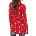 thumbnail image 3 of Levmjia Women Cardigan Fashion Christmas Printed Coat Long Sleeve Top Everyday Wear Fall Winter Party Vacation Daily, 3 of 6
