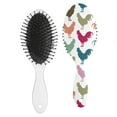 thumbnail image 2 of Wildflowers & Chick Cartoon Hairbrush - Lightweight Detangler for Women & Girls, Frizz-Free Styling, 2 of 5