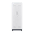 thumbnail image 3 of Yesfashion Metal Storage Cabinet With Lock, 73" Garage Storage Cabinet With 4 Adjustable Shelves, Locking Doors, Modern Tall Tool Organizer And Storage For Kitchen, 3 of 9