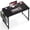 Black, variant on CONCETTA 31 Inch Computer Writing Desk with Storage Bag, Steel Frame for Home Office Study, White