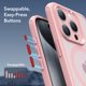 thumbnail image 2 of Funda de teléfono ESR para iPhone 15 Pro Max, translúcido, rosa mate, 2 of 5