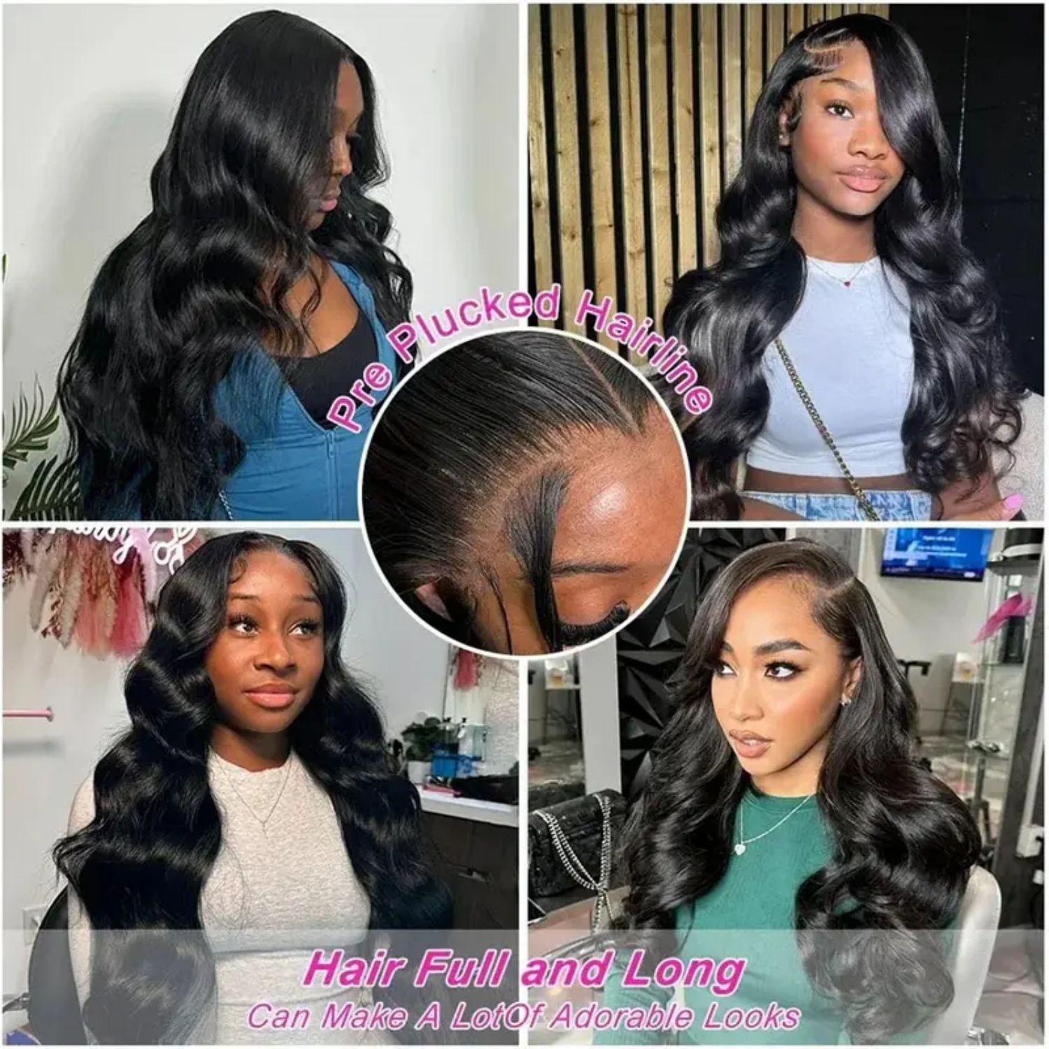200% Density Lace Front Wig Human Hair Body Wave Transparent Brazilian Virgin Human Hair Wigs 13x6 Lace Front Wigs Human Hair Pre Plucked With Baby Hair For Women Natural Color