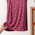 thumbnail image 6 of Asxite Plus Size Womens Pajamas Loose Breathable Sleeveless Crew Neck Soft Knit Bow Print Sleep Shirt, 6 of 6