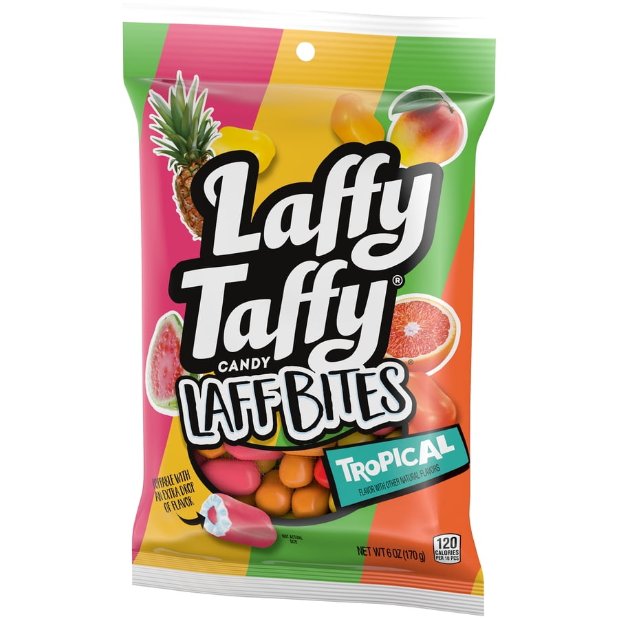 Laffy Taffy Laff Bites Tropical 6 Ounce Peg