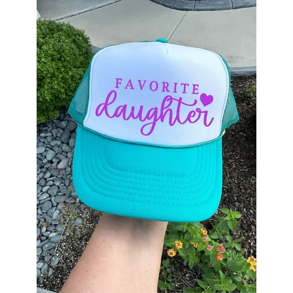 Favorite Daughter Jade & White Trucker Hat