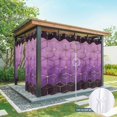 thumbnail image 6 of Outdoor Curtains for Patio Waterproof, Purple Geometric Outdoor Privacy Panels Grommet, Ombre Modern Abstract Art Blackout Outside Curtains for Porch/Cabana/Pergola/Gazebo 54"x84", 2 Panels, 6 of 8