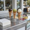 thumbnail image 5 of Clear Tek Clear Acrylic Ice Cream Cone Stand - 3 slots - 7" x 2 3/4" x 3 1/4" - 1 count box, 5 of 6