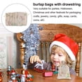 thumbnail image 2 of SHISUYAN 50pcs Drawstring Bags Pouches Burlap Sachet Bag with Printed Flower Branch, 2 of 8