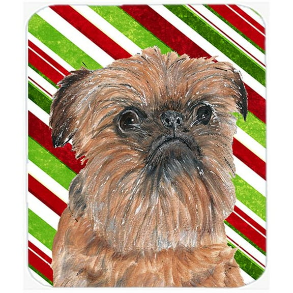 Brussels Griffon Candy Cane Christmas Mouse Pad, Hot Pad Or Trivet