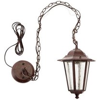Nuvo 60-992 - Cornerstone - 1 Light - 13" - Hanging Lantern - w/ Clear Seed Glass