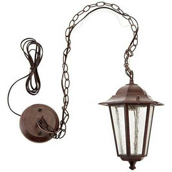 Nuvo 60-992 - Cornerstone - 1 Light - 13" - Hanging Lantern - w/ Clear Seed Glass