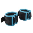 thumbnail image 2 of 1 par de pesas para tobillos, entrenamiento de fuerza, pesas ajustables para muñecas, bolsa de arena para correr, caminar, azul y negro, 1.1 lb, 2 of 12