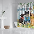 thumbnail image 2 of Spring Summer Shower Curtain, Eucalyptus Floral Shower Curtains for Bathroom, Seasonal Home Decor Waterproof Fabric with Hooks 72x72 Inch, 2 of 4