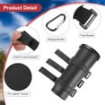 thumbnail image 3 of Soporte para altavoces portátil Uxcell, correa ajustable para altavoces para carritos de golf, bicicletas, altavoces inalámbricos Bluetooth negro, 3 of 5