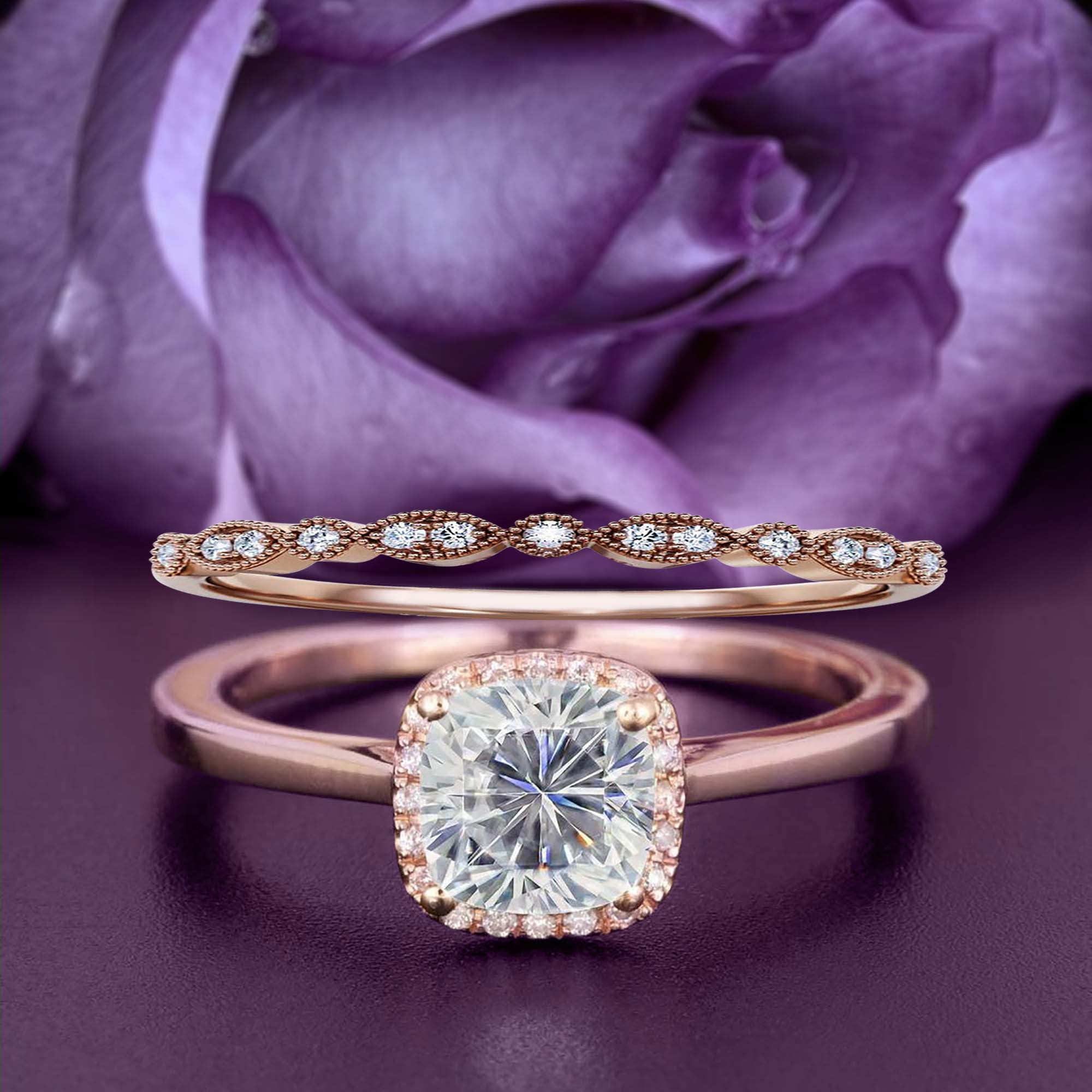 Halo promise ring and engagement ring clearance