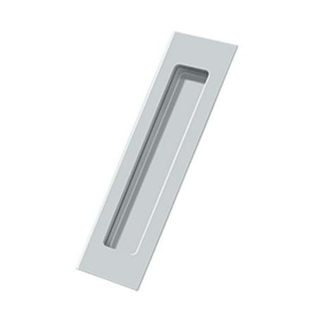 - Deltana FP7178U26 7 x 1.87 x 0.37 in. Rectangular Flush Pull, Bright Chrome - Solid Brass