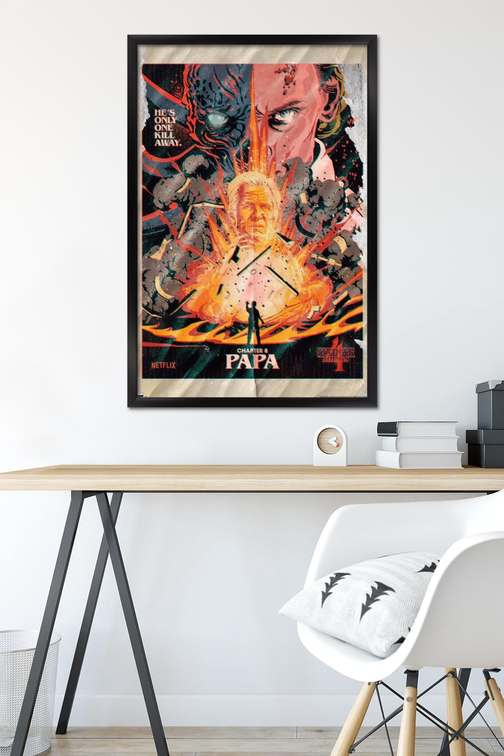 Netflix Stranger Things: Season 4 - Papa Wall Poster, 22.375" x 34" Framed