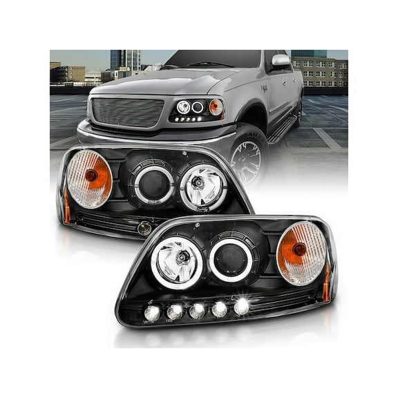 Headlight Set - Compatible with 1997 - 2003 Ford F-150 1998 1999 2000 2001 2002