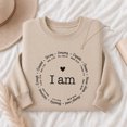 thumbnail image 4 of Jollimate I Am Bible Verse Sweatshirt, Christian Affirmations Graphic Pullover, Gift for Women, 4 of 6