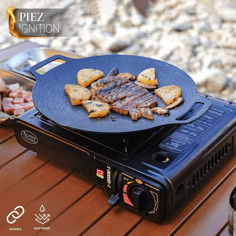 Alpine Cuisine Portable Gas Stove Compact Lightweight Indoor Outdoor Cooking Ai38263