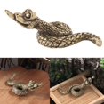 thumbnail image 2 of lanema Artistic Brass Snake Ornament Representing Intelligence and Luck Interior Decorations for Study or Living Room Display, 2 of 8