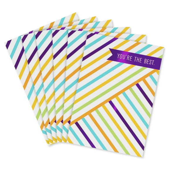 American Greetings Thank You Card Bundle, You're the Best, Thanks a Lot! (6-Count)