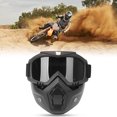 thumbnail image 3 of Máscara facial Mortorcycle, gafas de alta definición con filtro bucal para casco abierto, Abanopi  gafas de protección, 3 of 6