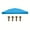 Blue, variant on 10x10ft Replacement Canopy Top, Durable Tear Resistant 300D Oxford Fabric, Outdoor Shade Cover for Straight Leg Tent (Top Only)