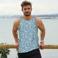 thumbnail image 6 of Fotbe Floral Retro Style Pattern Men's Quick Dry Workout Tank Top Gym Muscle Tee Fitness Bodybuilding Sleeveless T Shirt Breathable Workout Shirt-XX-Large, 6 of 9