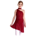 thumbnail image 1 of Yartina Robe Justaucorps de Danse Ballet pour Filles Sans Manches Performance Scénique Bourgogne 12, 1 of 7
