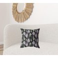 thumbnail image 3 of 18â€ Black Purple Fall Leaves Zippered Suede Throw Pillow, 3 of 3