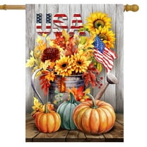 Briarwood Lane Americana Autumn House Flag