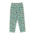 thumbnail image 6 of Uemuo Dachshund Dog Puppy Pattern Women's Wide Leg Palazzo Lounge Pants with Pockets Light Weight Loose Comfy Casual Pajama Pants-X-Large, 6 of 9