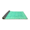 thumbnail image 2 of Ahgly Company Indoor Rectangle Oriental Turquoise Blue Traditional Area Rugs, 7' x 9', 2 of 4