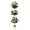 White, variant on Panapinka 5FT Silk Cloth + Plastic Artificial Triple-Ball Geranium Plant, Blow Molded White Round Belly Pot, Faux Flowers for Indoor Outdoor Home Garden Decoration
