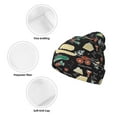 thumbnail image 3 of Pofeuu Vegetable Quiche Print Beanie Hat for Men Women Knit Winter Hat Warm Cuffed Skull Beanie Slouchy Soft Unisex, 3 of 6