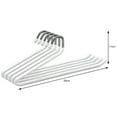 thumbnail image 3 of Washranp 5Pcs Stainless Steel Pants Hangers,Heavy Duty Space Saving Open Ended Goose Shaped Clothes Hanger for Closet Pant Slack Trouser Scarf, 3 of 4