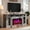 Grey, variant on PLAUIN 70" Farmhouse Fireplace TV Stand with 33" Electric Fireplace, White & Barnwood