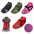 thumbnail image 2 of Winter Dog Clothes for Small Dogs Warm Fleece Large Dog Jacket Waterproof Pet Coat with Harness Chihuahua Clothing Puppy Costume ShopWise Round, 2 of 12
