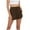 Brown, variant on aidice Summer Shorts for Women Wide Leg Drawstring Elastic Waisted Loose Comfy Casual Daily Cropped Pants