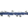 thumbnail image 3 of Northlight Commercial Christmas Tinsel Snowflake Garland - 50' x 2" - Royal Blue and Silver - Unlit, 3 of 4