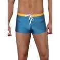 thumbnail image 1 of Ba?ador de verano para hombres INSPIRE CHIC de color sólido con cintura elástica azul marino 30, 1 of 1