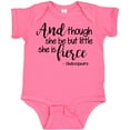thumbnail image 3 of Inktastic Though She Be but Little She is Fierce Quote Shakespeare Girls Baby Bodysuit, 3 of 5