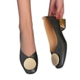 thumbnail image 3 of TOWED22 Ballerines pour Femmes, Chaussures Plates pour Femmes Chaussures Habillées Ballerines à Bout Rond Ballerines Confortables en Crochet Dentelle Talon Bas, Noir, 3 of 5