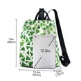 thumbnail image 3 of FORMRS Women's Travel Backpack Purse Anti-theft Hidden Pockets Casual Shoulder Bag, Green Dot Triangles Pattern, 3 of 7