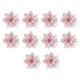 thumbnail image 4 of 10x Adornos de arreglo floral de Pascua navideña de 14,5 cm con flores brillantes para Rosa, 4 of 9